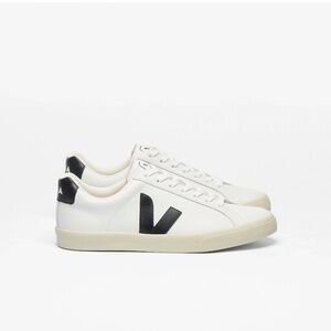 VEJA Esplar White Black Leather Sneakers Women’s 10 or Men’s 8 NEW